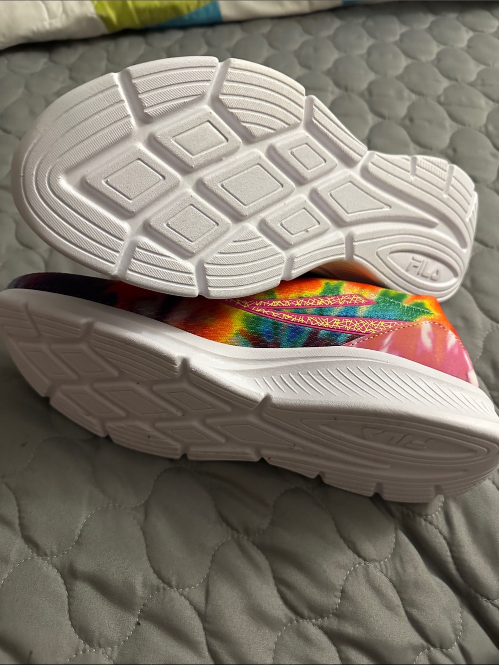 Fila Women's Multicolor Tie-Dye Athletic Sneakers - Pink Accents - Picture 5 of 5